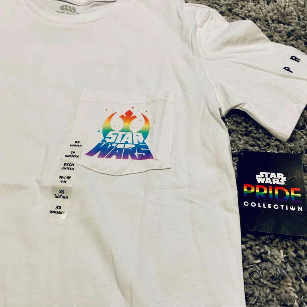 NWT Authentic Disney Parks Star Wars PRIDE T-Shirt Adult Size XS